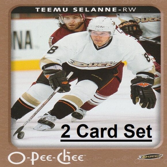 Teemu Selanne Anaheim Ducks NHL Hockey Card Collection - 2 Card Set - Picture 1 of 3